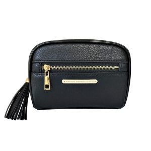 Coming Copenhagen toilettas Emili Black vegan leather Grained klein