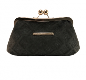 CL20108_1 Coming Copenhagen Clutch Amalia Gunmetal Black 20x3x13,5