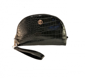 Saga BC20104 Croco Black Vegan Leather