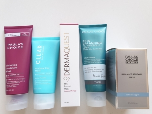 gezichtsmaskers Paula's Choice en Dermaquest